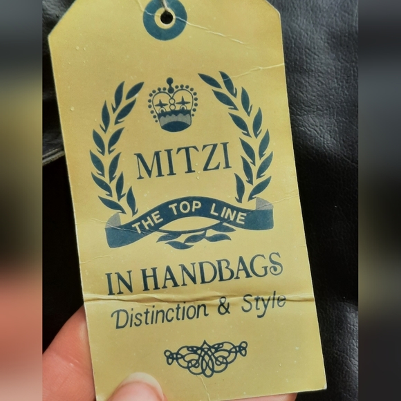 🆕️ Black Mitzi Vintage Leather Handbag Purse - Picture 12 of 14
